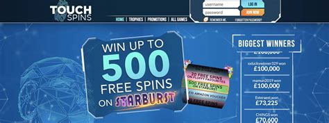 Touch spins casino codigo promocional